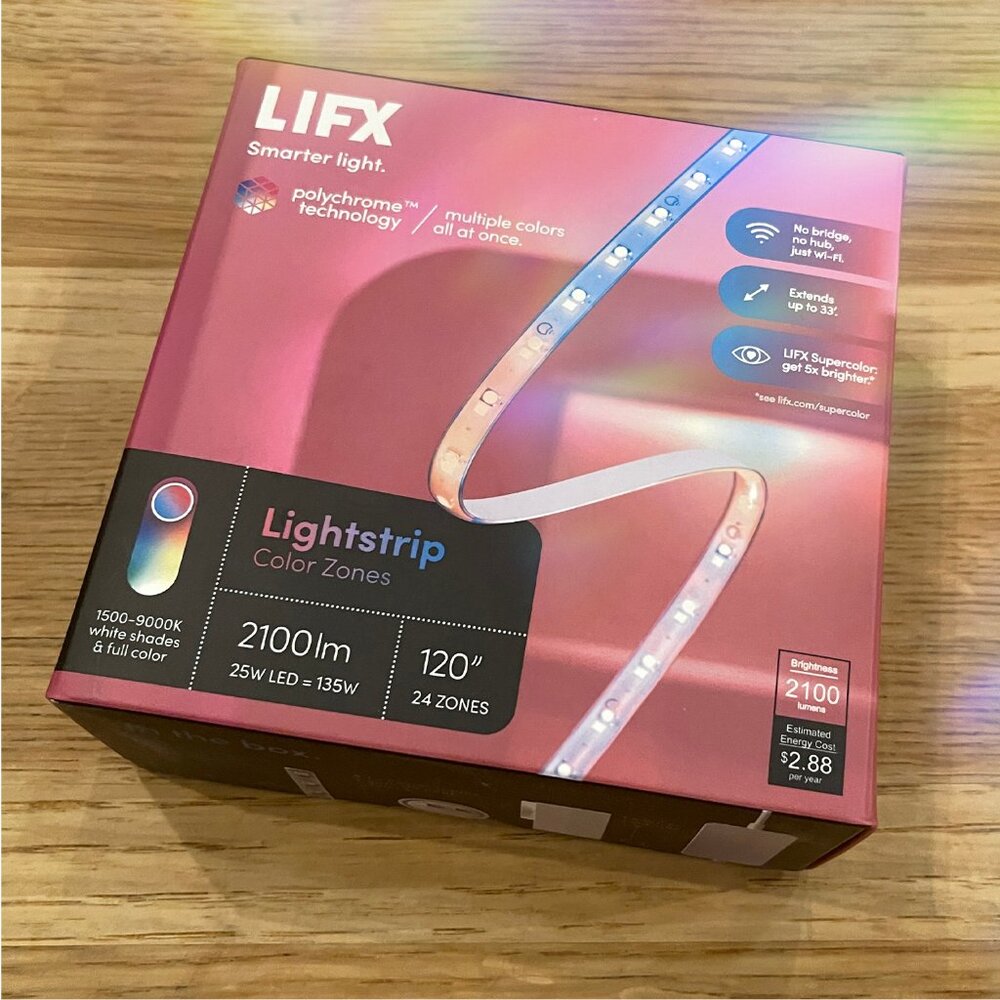 LIFX Lightstrip Color Zones, Wi-Fi Smart LED Light Strip, 120" Kit *BNIB*